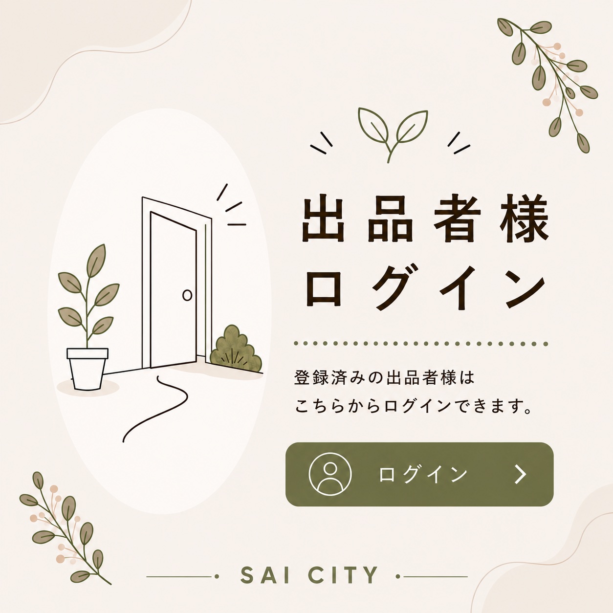 出品者ログインガイド